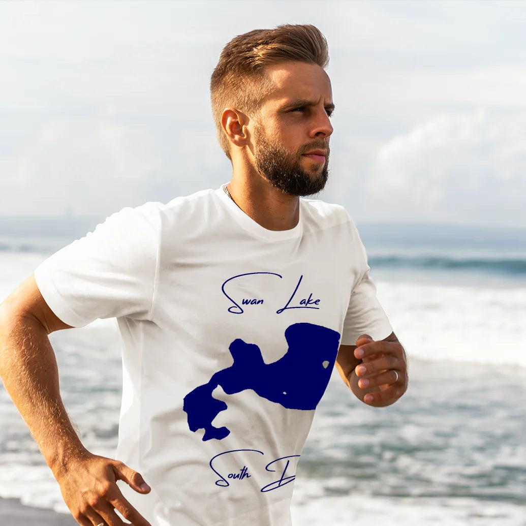 lifestyle image of Swan Lake South Dakota T-shirt