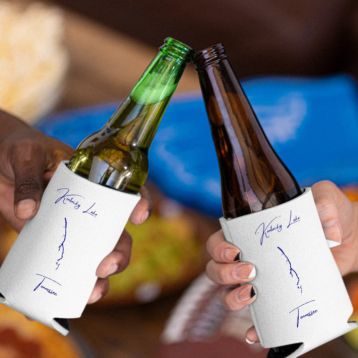lifestyle image of Kentucky Lake Tennessee Can Koozie