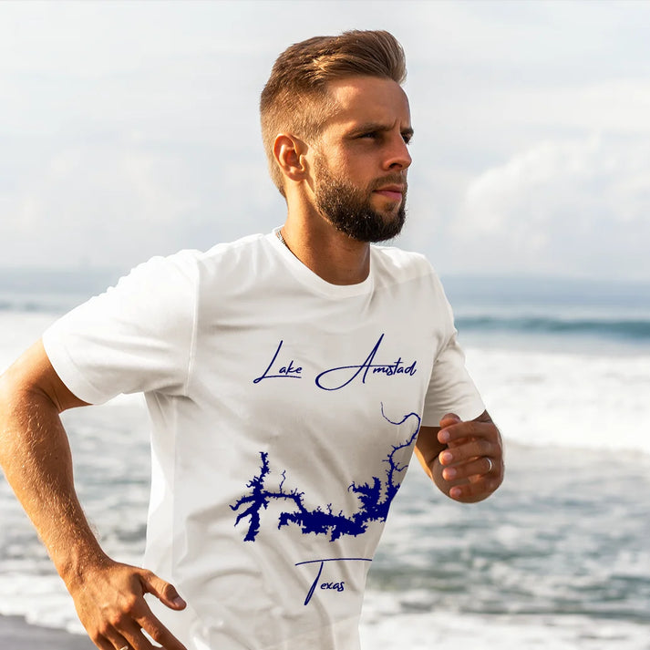 lifestyle image of Lake Amistad Texas T-shirt