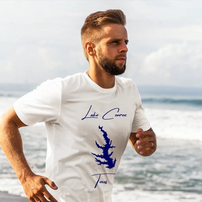 lifestyle image of Lake Conroe Texas T-shirt