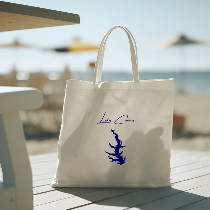 lifestyle image of Lake Conroe Texas Tote Bag