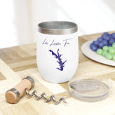Texas Lake Limestone  Wine Tumbler lifestyle view