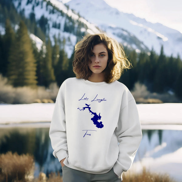 lifestyle image of Lake Livingston Texas Sweatshirt
