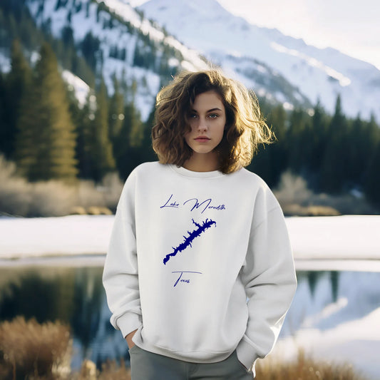 lifestyle image of Lake Meredith Texas Sweatshirt