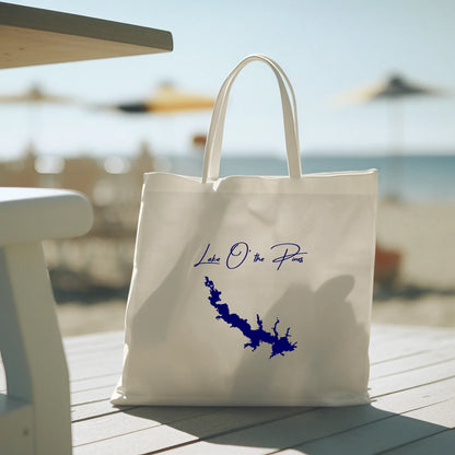 lifestyle image of Lake O' the Pines Texas Tote Bag
