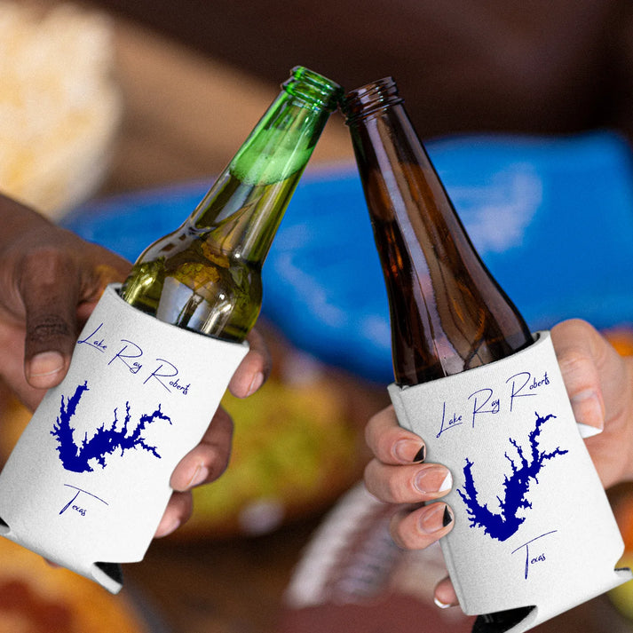 lifestyle image of Lake Ray Roberts Texas Can Koozie