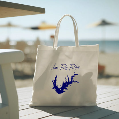 lifestyle image of Lake Ray Roberts Texas Tote Bag