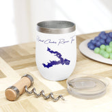 Texas Richland-Chambers Reservoir  Wine Tumbler lifestyle view