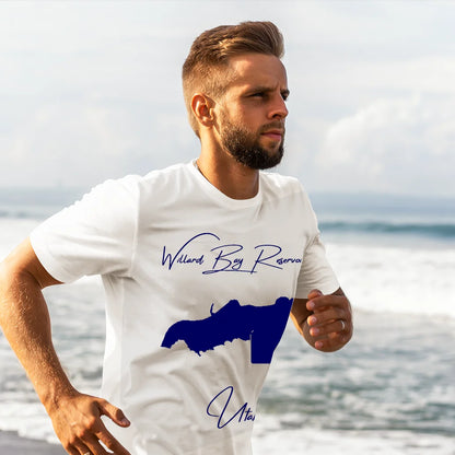 lifestyle image of Willard Bay Reservoir Utah T-shirt