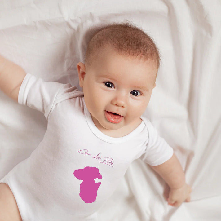 lifestyle image of Caspian Lake Vermont Onesie