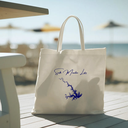 lifestyle image of Smith Mountain Lake Virginia Tote Bag