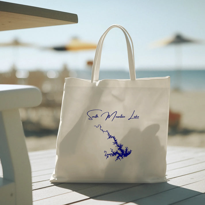 lifestyle image of Smith Mountain Lake Virginia Tote Bag