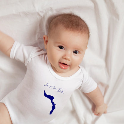 lifestyle image of Lake Cushman Washington Onesie