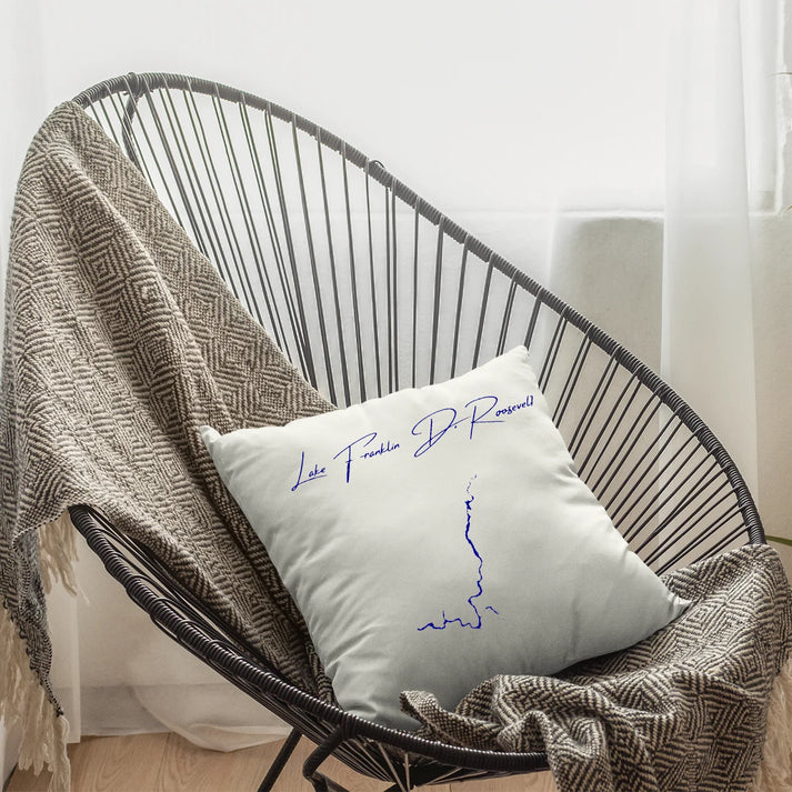 lifestyle image of Lake Franklin D. Roosevelt Washington Pillow