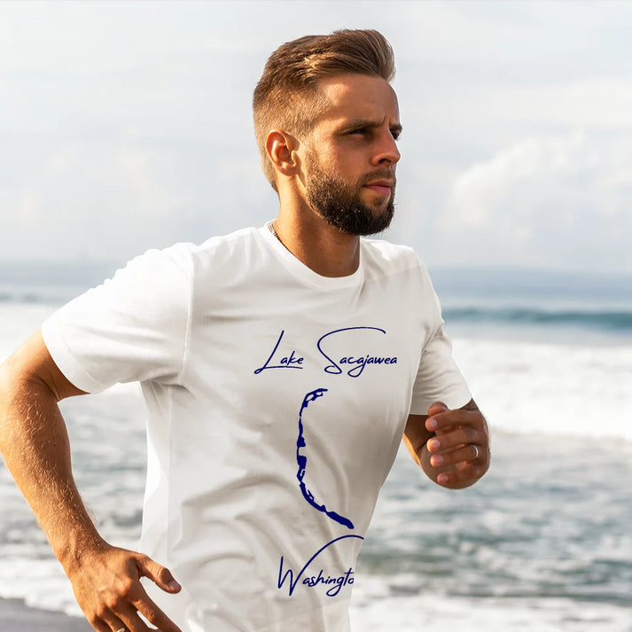 lifestyle image of Lake Sacajawea Washington T-shirt