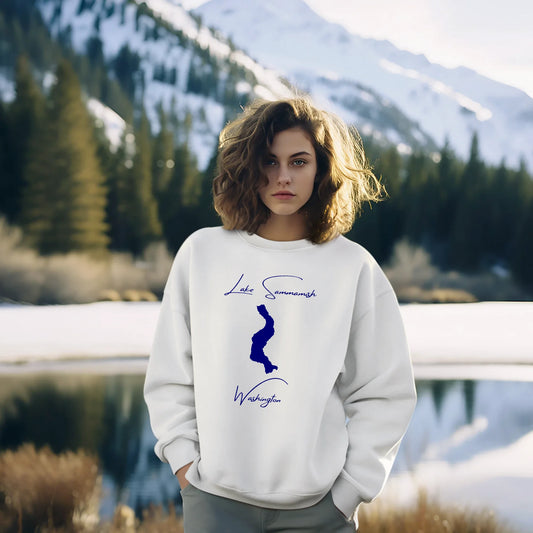 lifestyle image of Lake Sammamish Washington Sweatshirt