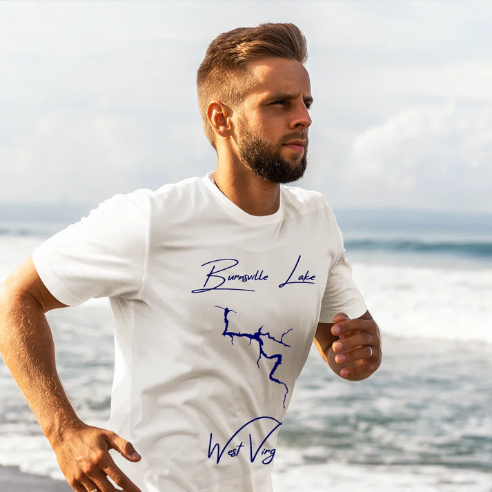 lifestyle image of Burnsville Lake West Virginia T-shirt