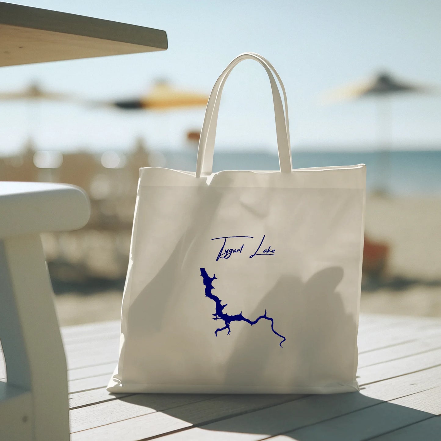 lifestyle image of Tygart Lake West Virginia Tote Bag