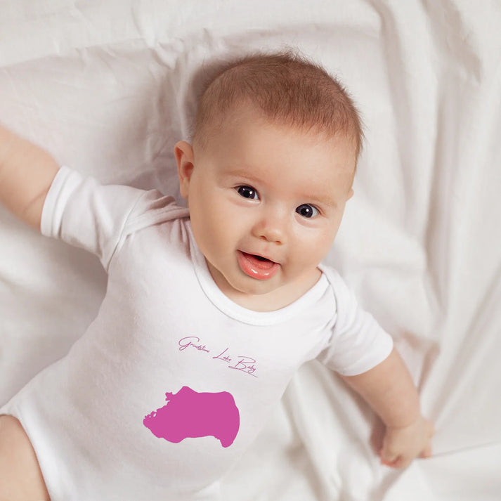 lifestyle image of Grindstone Lake Wisconsin Onesie