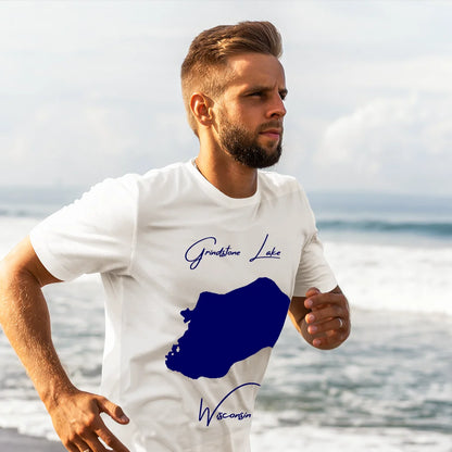 lifestyle image of Grindstone Lake Wisconsin T-shirt