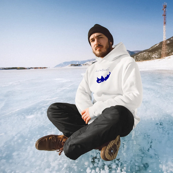 lifestyle image of Lac Courte Oreilles Wisconsin Hoodie