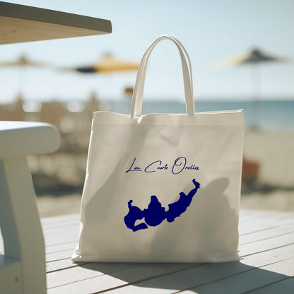 lifestyle image of Lac Courte Oreilles Wisconsin Tote Bag