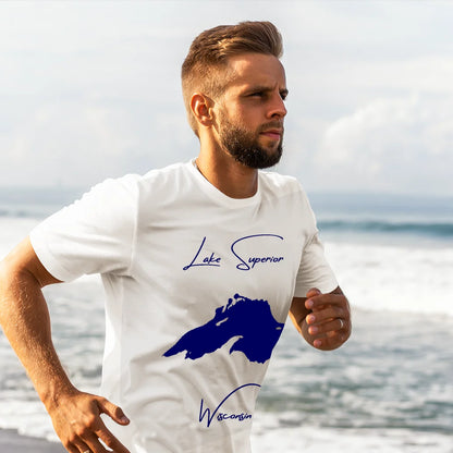 lifestyle image of Lake Superior Wisconsin T-shirt