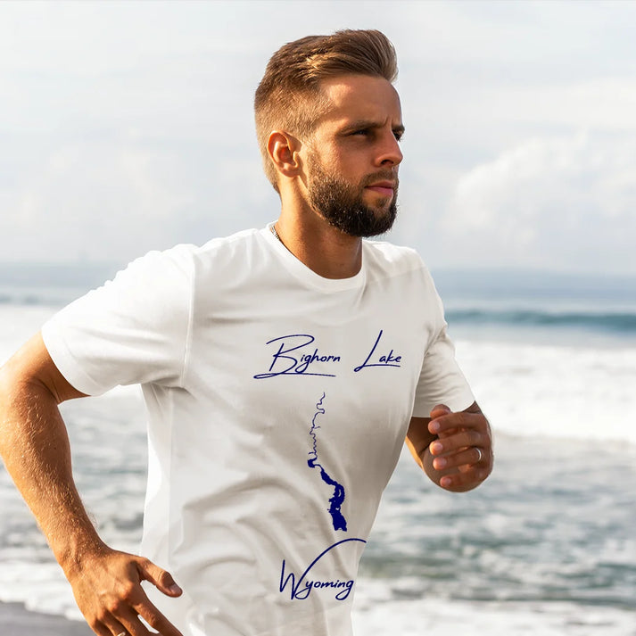 lifestyle image of Bighorn Lake Wyoming T-shirt