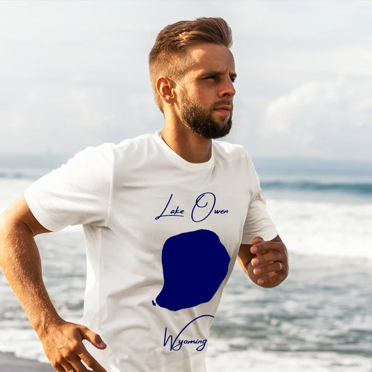 lifestyle image of Lake Owen Wyoming T-shirt