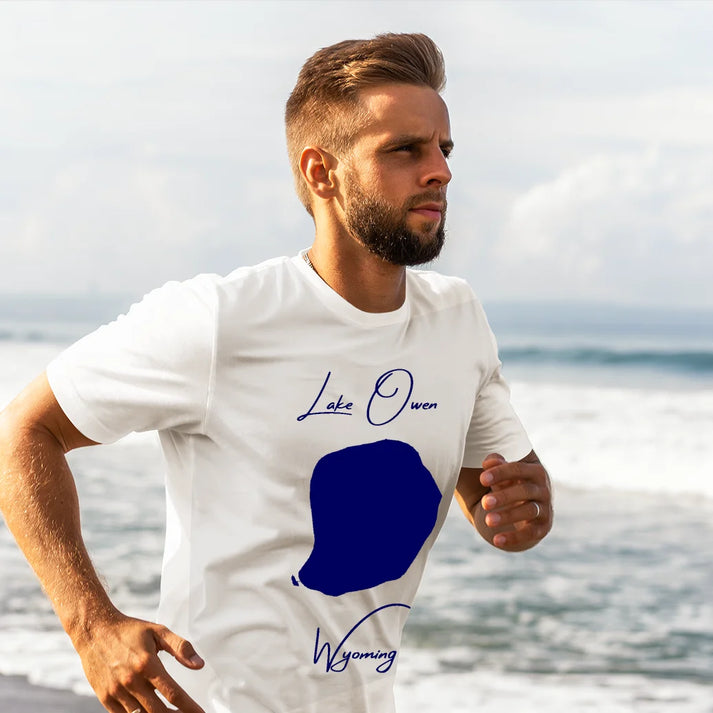 lifestyle image of Lake Owen Wyoming T-shirt