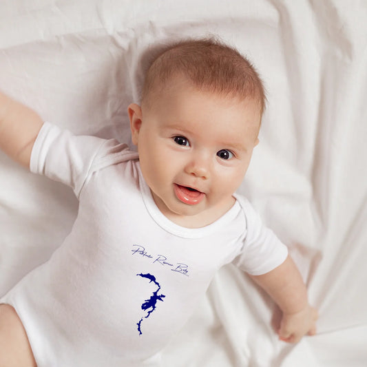 lifestyle image of Pathfinder Reservoir Wyoming Onesie