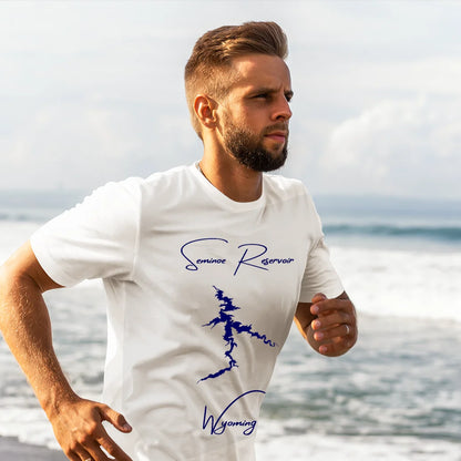lifestyle image of Seminoe Reservoir Wyoming T-shirt